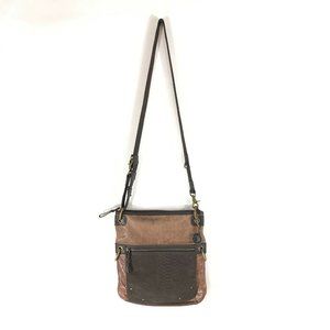 🌻 The Sak Leather Snakeskin Crossbody Bag